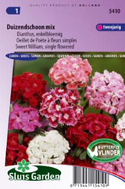 Oeillet de Poète à fleurs simples Mix - Graines de fleurs bisannuelles -  Produits 